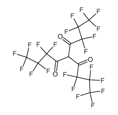 5H,5H-tetradecafluoro-5-heptafluorobutyryl-nonane-4,6-dione结构式