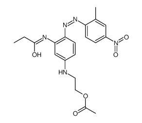 N-[5-[[2-(Acetyloxy)ethyl]amino]-2-[(2-methyl-4-nitrophenyl)azo]phenyl]propanamide结构式