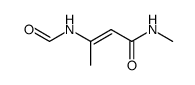 N-methyl-3-(formylamino)-2-butenamide结构式