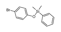 Dimethyl-phenyl-(4-bromphenoxy)-silan Structure