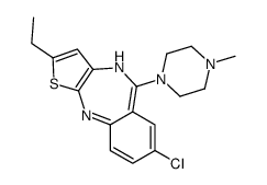7-chloro-2-ethyl-5-(4-methylpiperazin-1-yl)-4H-thieno[2,3-b][1,4]benzodiazepine Structure