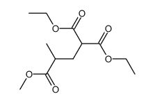 2-ethoxycarbonyl-4-methyl pentanedioic acid-1-ethyl ester-5-methyl ester结构式