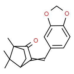 3-(1,3-Benzodioxol-5-ylmethylene)-1,7,7-trimethylbicyclo[2.2.1]heptan-2-one Structure
