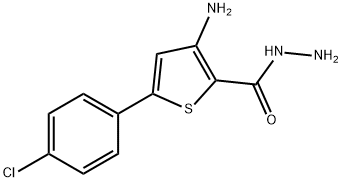 3-amino-5-(4-chlorophenyl)thiophene-2-carbohydrazide picture