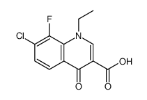 7-chloro-1-ethyl-8-fluoro-4-oxoquinoline-3-carboxylic acid Structure