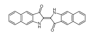 (E)-[2,2'-bibenzo[f]indolylidene]-3,3'(1H,1'H)-dione Structure