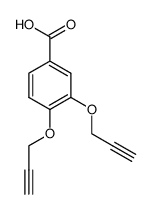 3,4-bis(prop-2-yn-1-yloxy)benzoic acid结构式