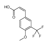 4-Methoxy-3-(trifluoromethyl)cinnamic acid Structure