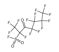 tridecafluoro-3-oxo-2-heptanesulfonyl fluoride结构式