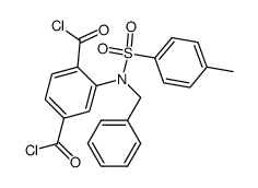 2-((N-benzyl-4-methylphenyl)sulfonamido)terephthaloyl dichloride Structure