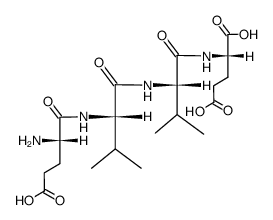 Glutamyl-valyl-valyl-glutamic Acid结构式