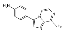 3-(4-aminophenyl)imidazo[1,2-a]pyrazin-8-amine结构式