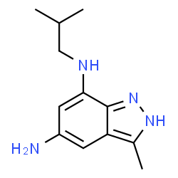 1H-Indazole-5,7-diamine,3-methyl-N7-(2-methylpropyl)-(9CI)结构式