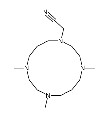 2-(4,8,11-trimethyl-1,4,8,11-tetrazacyclotetradec-1-yl)acetonitrile Structure