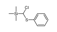 Chloro(trimethylsilyl)methylphenyl sulfide结构式