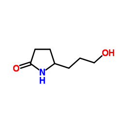 5-(3-hydroxypropyl)-2-Pyrrolidinone结构式