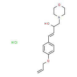 (E)-1-morpholin-4-yl-4-(4-prop-2-enoxyphenyl)but-3-en-2-ol hydrochlori de picture