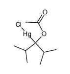 1-Acetoxy-1-isopropyl-2-methylpropylquecksilberchlorid Structure