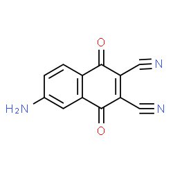 6-AMINO-2 3-DICYANO-1 4-NAPHTHOQUINONE Structure