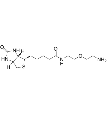 Biotin-PEG1-NH2 structure