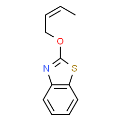 Benzothiazole, 2-(2-butenyloxy)-, (Z)- (9CI)结构式