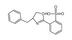 2-[(4S)-4-benzyl-4,5-dihydro-1,3-oxazol-2-yl]benzenesulfonic acid Structure