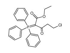 ethyl 5-chloro-3-oxo-2-(triphenylphosphoranylidene)pentanoate Structure