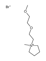 1-[2-(2-methoxyethoxy)ethyl]-1-methylpyrrolidin-1-ium,bromide结构式