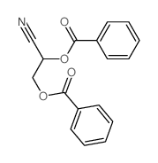 Propanenitrile,2,3-bis(benzoyloxy)- structure