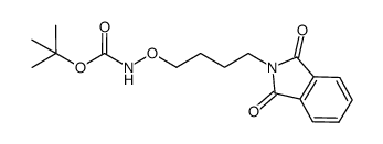 2-[4-(tert-butoxycarbonylaminooxy)butyl]isoindole-1,3-dione Structure