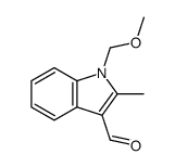 1-(methoxymethyl)-2-methylindole-3-carboxaldehyde结构式