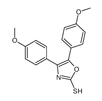 4,5-bis(4-methoxyphenyl)-3H-1,3-oxazole-2-thione Structure