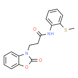 N-(2-(methylthio)phenyl)-3-(2-oxobenzo[d]oxazol-3(2H)-yl)propanamide picture