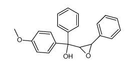 2,3-epoxy-1-(4-methoxy-phenyl)-1,3-diphenyl-propan-1-ol Structure