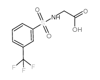 (([3-(TRIFLUOROMETHYL)PHENYL]SULFONYL)AMINO)ACETIC ACID Structure