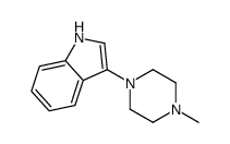 1H-Indole, 3-(4-Methyl-1-piperazinyl)- structure