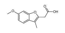 (6-methoxy-3-methyl-benzofuran-2-yl)-acetic acid Structure