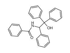 1,1,2-triphenyl-1-hydroxy-N-benzoylaminoethane结构式