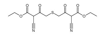 2,2'-dicyano-4,4'-sulfanediyl-bis-acetoacetic acid diethyl ester结构式