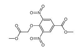 4-methoxycarbonylmethoxy-3,5-dinitro-benzoic acid methyl ester Structure