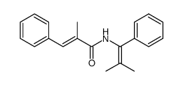 (E)-2-methyl-N-(2-methyl-1-phenylprop-1-en-1-yl)-3-phenylacrylamide结构式