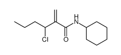 3-chloro-N-cyclohexyl-2-methylenehexanamide结构式