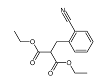 (2-cyano-benzyl)-malonic acid diethyl ester结构式