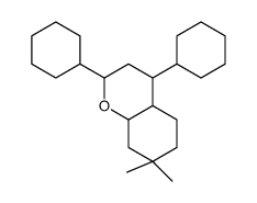 2,4-dicyclohexyl-7,7-dimethyl-2,3,4,4a,5,6,8,8a-octahydrochromene结构式