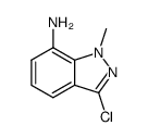 3-Chloro-1-methyl-1H-indazol-7-ylamine结构式