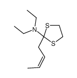 2-but-2-enyl-N,N-diethyl-1,3-dithiolan-2-amine Structure