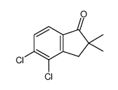 4,5-DICHLORO-2,3-DIHYDRO-2,2-DIMETHYL-1H-INDEN-1-ONE Structure