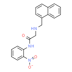 2-[(1-NAPHTHYLMETHYL)AMINO]-N-(2-NITROPHENYL)ACETAMIDE结构式