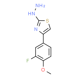4-(3-FLUORO-4-METHOXYPHENYL)-2(3H)-THIAZOLONE HYDRAZONE structure
