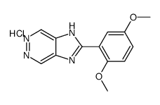 2-(2,5-dimethoxyphenyl)-1H-imidazo[4,5-d]pyridazine,hydrochloride Structure